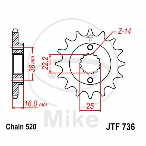 Sprocket z15 520 726 15 - sprocket,