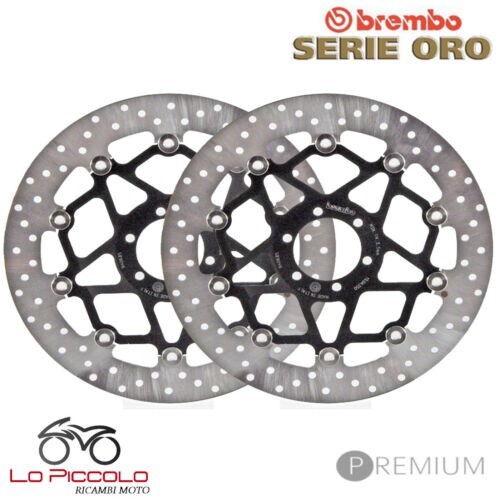 Pair front brake discs - discs, brembo